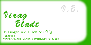 virag bladt business card